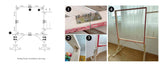 Tufting Frames Easy to Assemble Suitable for Tufting, Punch Needle, Tapestry & Embroidery