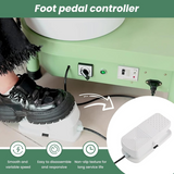 25cm Electric Pottery Wheel 350W – Adjustable Legs, Detachable Basin & Foot Pedal