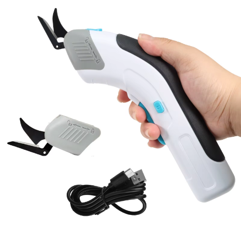 Cordless electric scissors for fabric leather and carpet