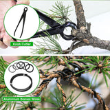 Carbon Steel Gardening Bonsai Tool Set for Trimming