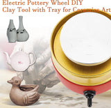 Mini Pottery Wheel with Adjustable Speed and forward & backward rotation