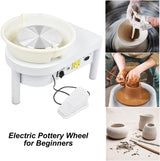 25cm 350W Electric Pottery Wheel with Foot Pedal & Detachable Basin – DEMO