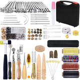 68-piece leather punching and sewing tool kit