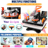 FreeSub P8100 Multi-Function Sublimation Heat Press Machine – Choose Your Configuration