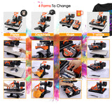 FreeSub P8100 Multi-Function Sublimation Heat Press Machine – Choose Your Configuration
