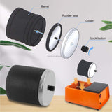 Mini Tumbler Polishing Machine with 1L Rubber Barrel for Jewelry and Small Parts