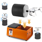 Mini Tumbler Polishing Machine with 1L Rubber Barrel for Jewelry and Small Parts
