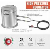 Large 25KG Propane Melting Furnace Kit, 2500°F Stainless Steel Foundry Furnace for Gold, Silver, Copper, Ideal for DIY Metal Casting, Metal Scrap Recycle and Home Foundry Project