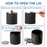 Mini Tumbler Polishing Machine with 1L Rubber Barrel for Jewelry and Small Parts