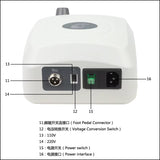 Hobbies For All Prime 407 Engraver, 50,000 RPM Brushless Micromotor Set for High Speed engraving with a Hand-piece for detailed work and Foot Pedal for plus accessories