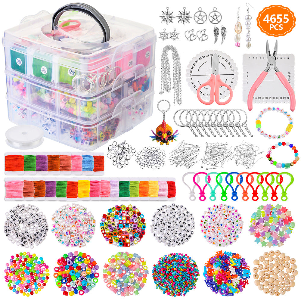 4655-piece jewellery making bead and findings kit