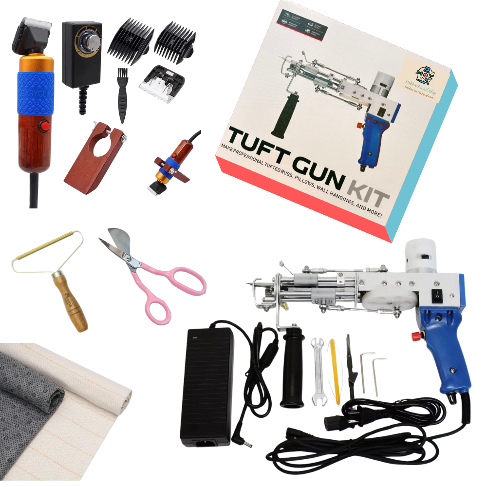 Beginner tufting kit with KRT 2-in-1 gun and trimmer