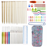 92-piece crochet and bamboo knitting needle kit