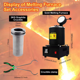 3kg Electric Melting Furnace Graphite Crucible