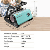 Freesub Heat Transfer Mug & Tumbler Heat Press Machine F270 Blue
