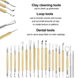 52Pcs Polymer Clay Tools Sculpting Tools Pottery Carving kit