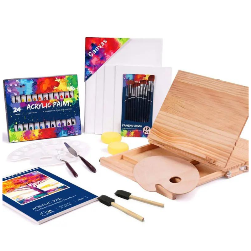 51-piece professional acrylic painting kit