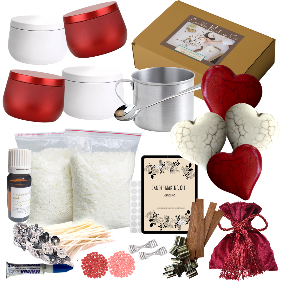 Celebration of Love soy wax candle making kit
