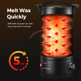 35L Double Walled Black Wax Melter for Candle Making