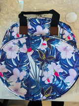 Circular embroidery and needlework storage bag