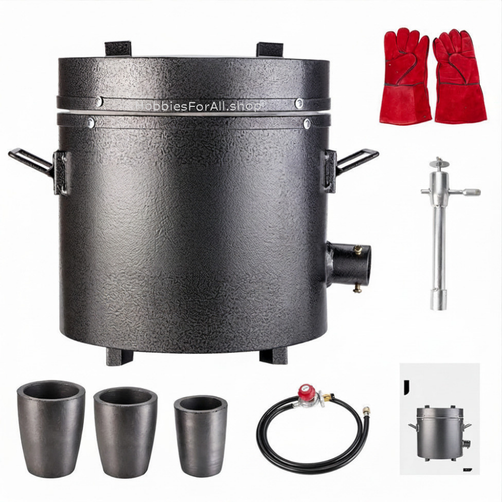 6kg propane gas metal melting furnace