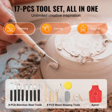 28cm 450W Electric Pottery Wheel with Foot Pedal & LCD Touch Screen – DEMO