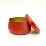 Tins for Candles, Candy, Jewellery Etc. 120ml, seamless tins with lids