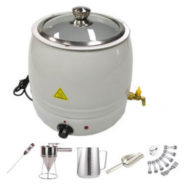 10L Electric Candle Wax Melting Pot with 5 Stainless Steel Accessories
