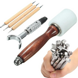 LeatherCraft Stamp Tool Kit for Leather Design