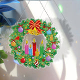 5D Diamond Art Garland with LED lights